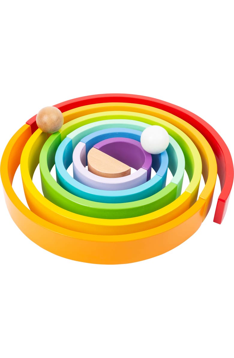 SMALL FOOT Rainbow Building Blocks Wooden Playset, Alternate, color, 