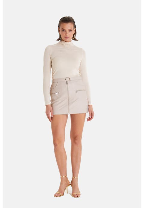 Women's Leather Fashion Skirt
