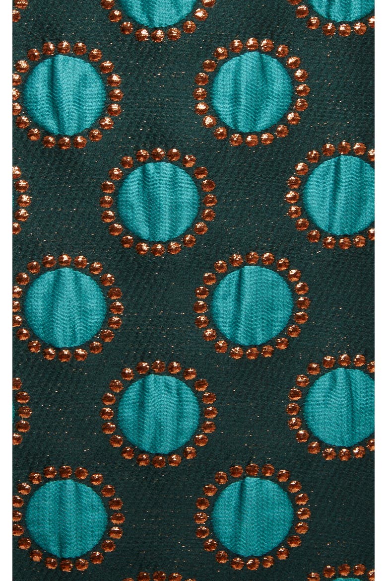 Column Dress Jacquard Winter Sun Emerald, Alternate, color, Jacquard Winter Sun Emerald