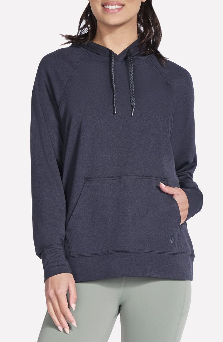 SKECHERS SKECHDREAM<sup>™</sup> Hoodie, Main, color, Black/ Charcoal