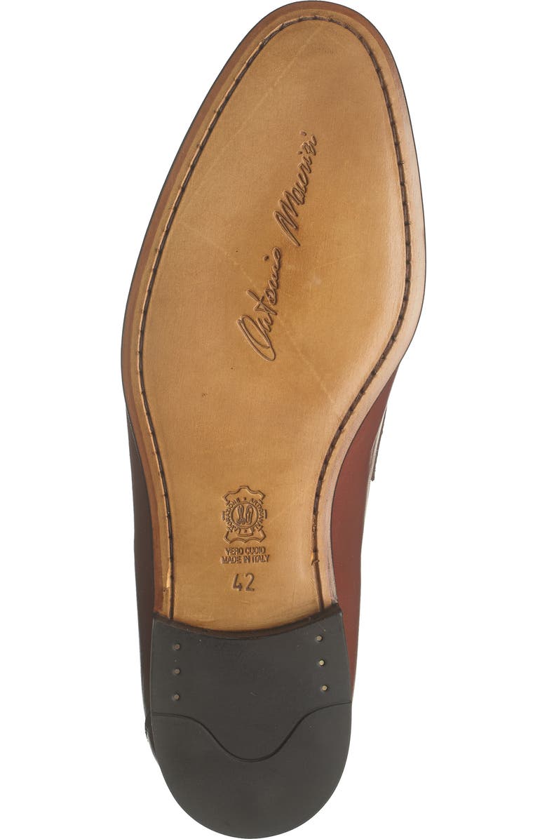 ANTONIO MAURIZI Leather Penny Loafer, Alternate, color,