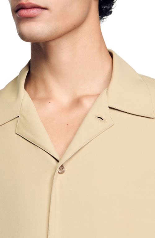 Sandro Floaty Shirt In Sand.