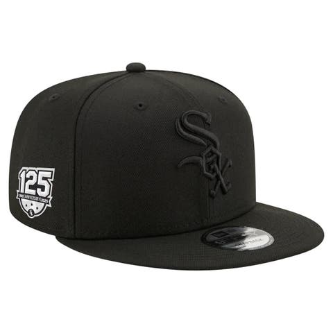 Men's New Era  Black Chicago White Sox 125th Anniversary 9FIFTY Snapback Hat