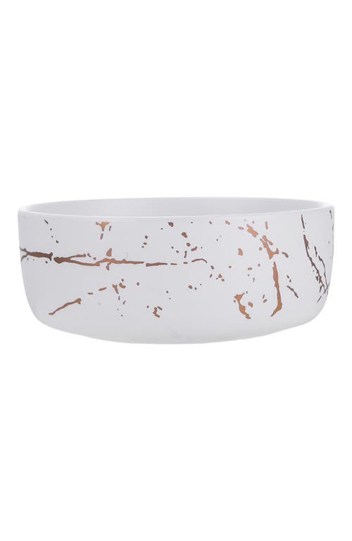 Stone Lain Zora Porcelain 4-piece Bowl Set In White