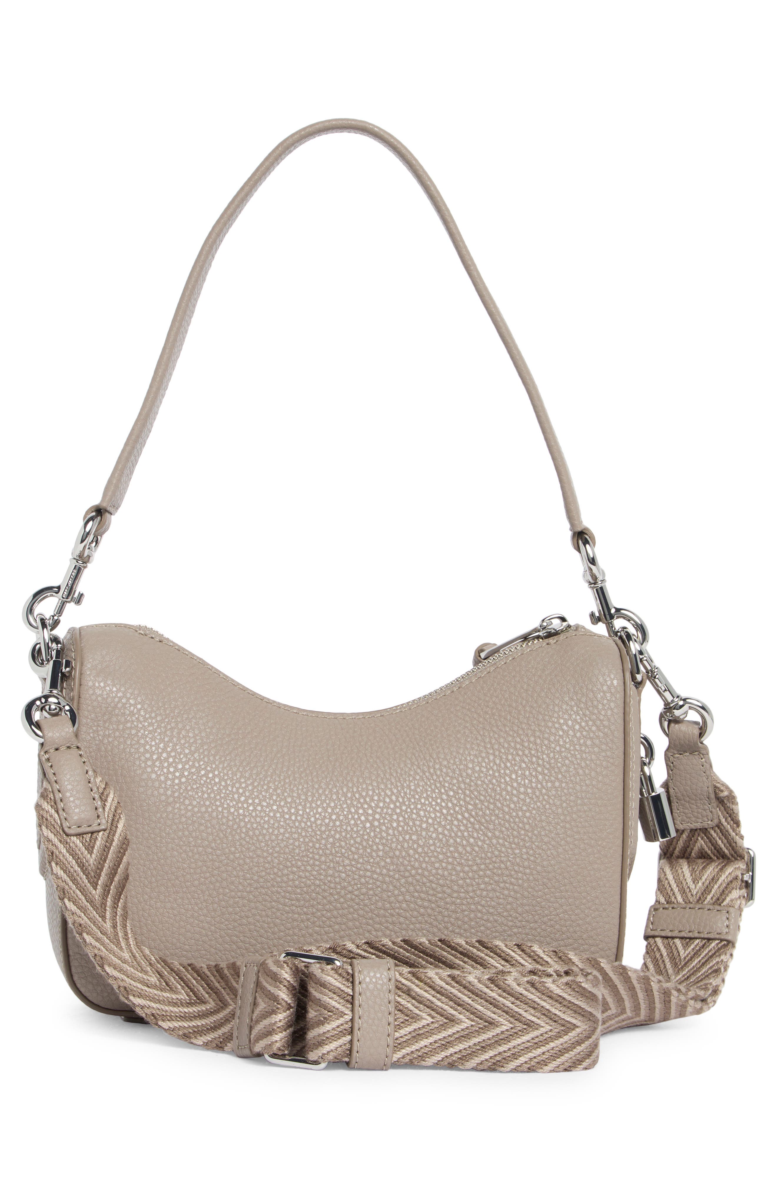 Marc Jacobs Webbing Small Convertible Shoulder Bag, Alternate, color, Concrete
