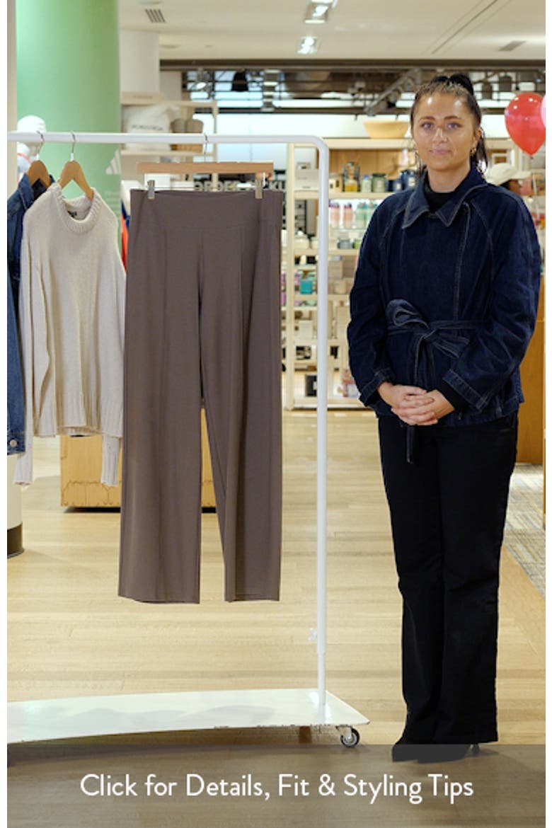 Seamed High Waist Wide Leg Pants video