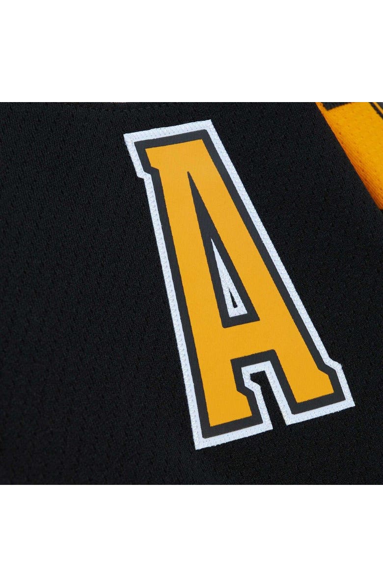 Mitchell & Ness Men's Mitchell & Ness Patrice Bergeron Black Boston Bruins Big & Tall 2010 Alternate Captain Patch Blue Line Player Jersey, Alternate, color,