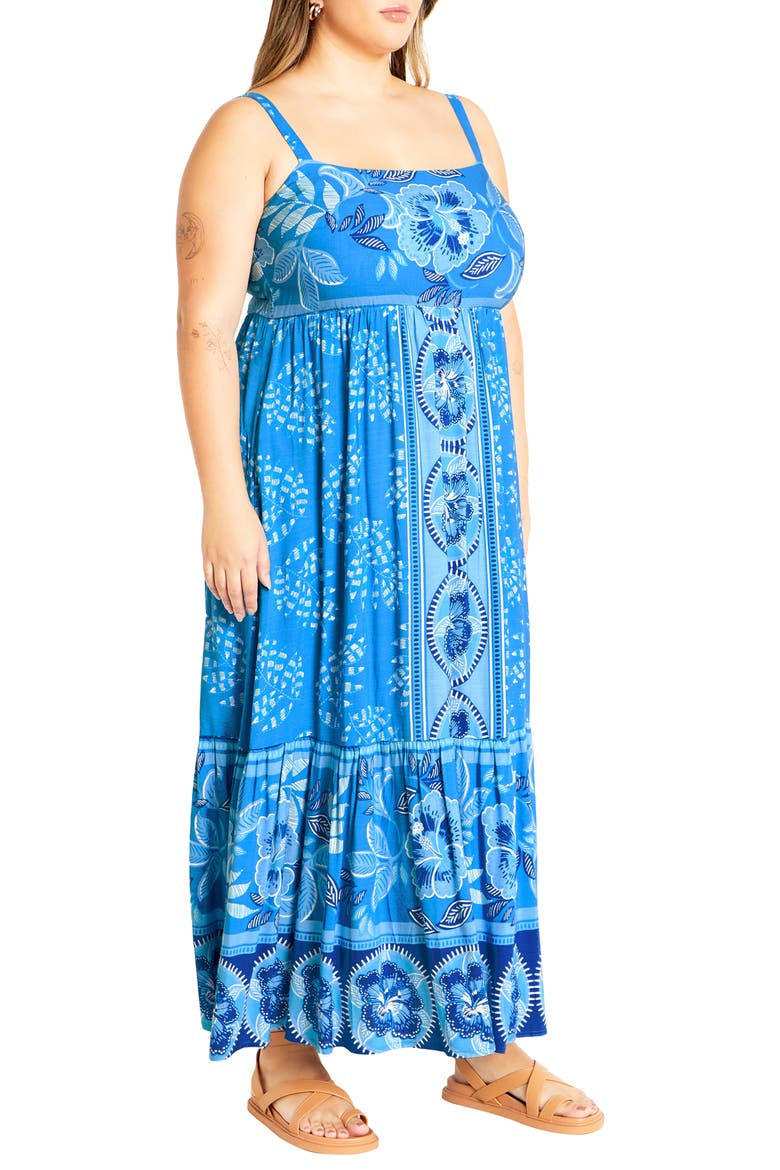 Eden Print Maxi Sundress, Alternate, color, ICE BLUE