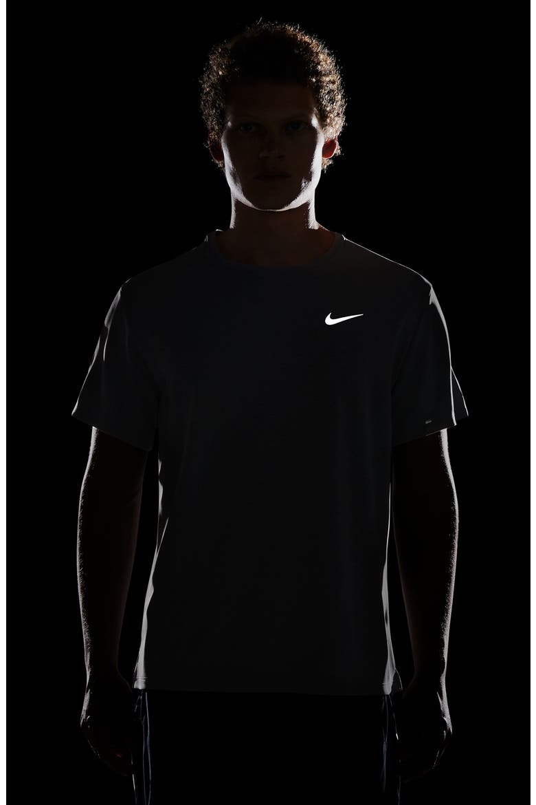 Dri-FIT UV Miler Short Sleeve Running Top, Alternate, color, GREY FOG/ PARTICLE GREY