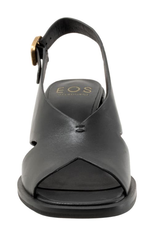 Eos Footwear Isadora Slingback Sandal In Onyx