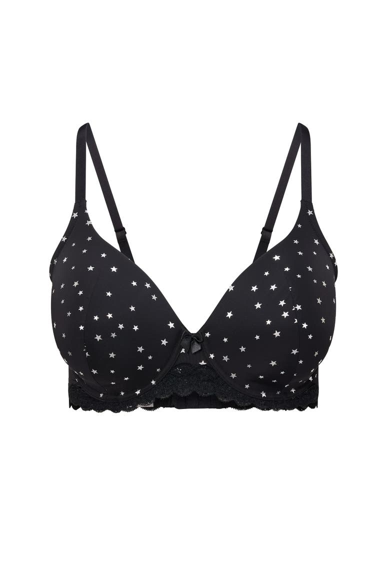Nare Contour Full Coverage Bra, Alternate, color, Shine Bright Foil Print