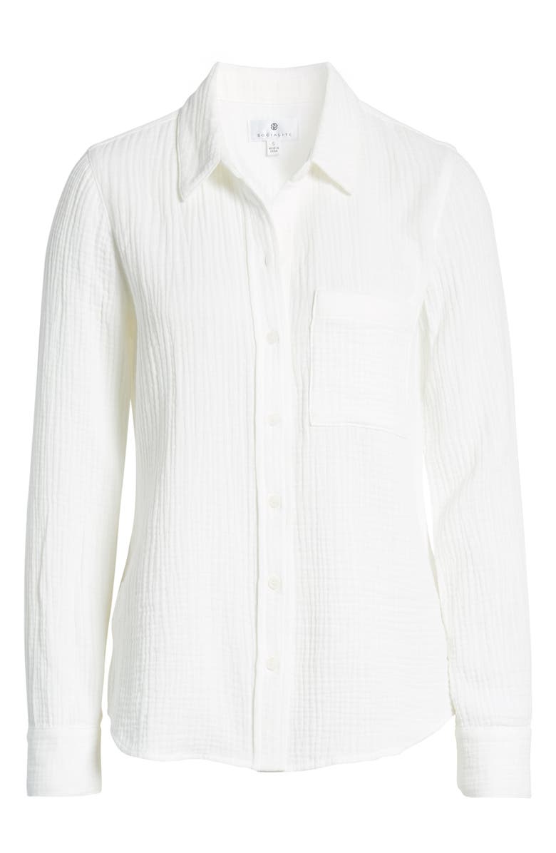 Socialite Gauze Shirt, Alternate, color, 