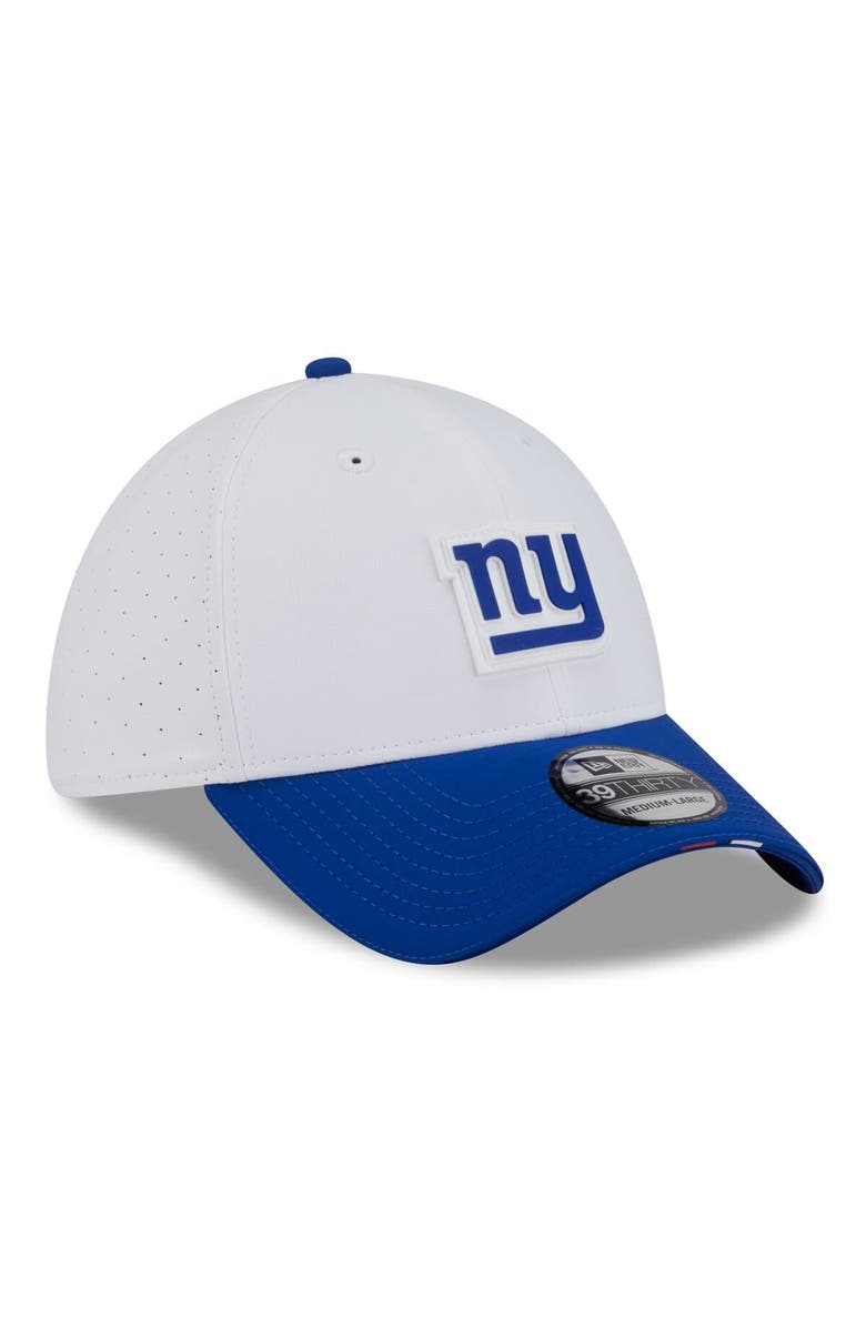 New Era Men's New Era White/Royal New York Giants 2025 NFL Training Camp 39THIRTY Flex Hat, Alternate, color, White