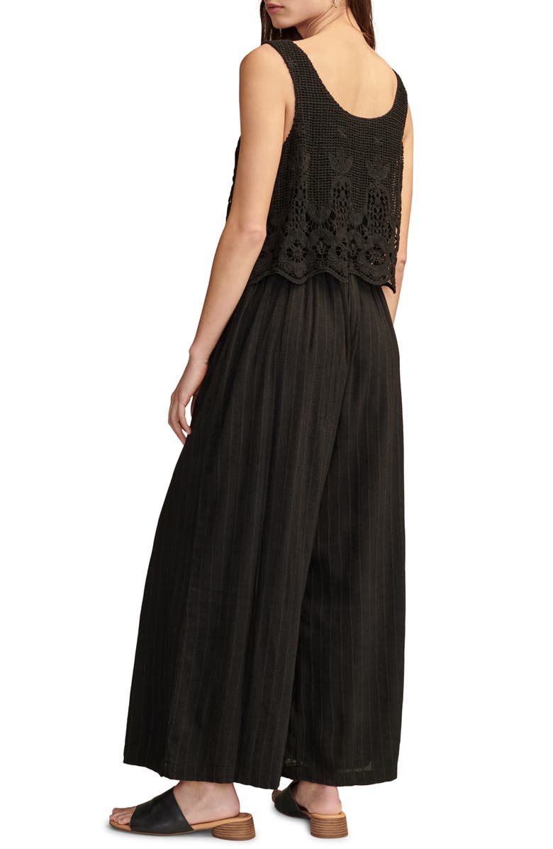 Lucky Brand Lace Bodice Jumpsuit, Alternate, color, 
