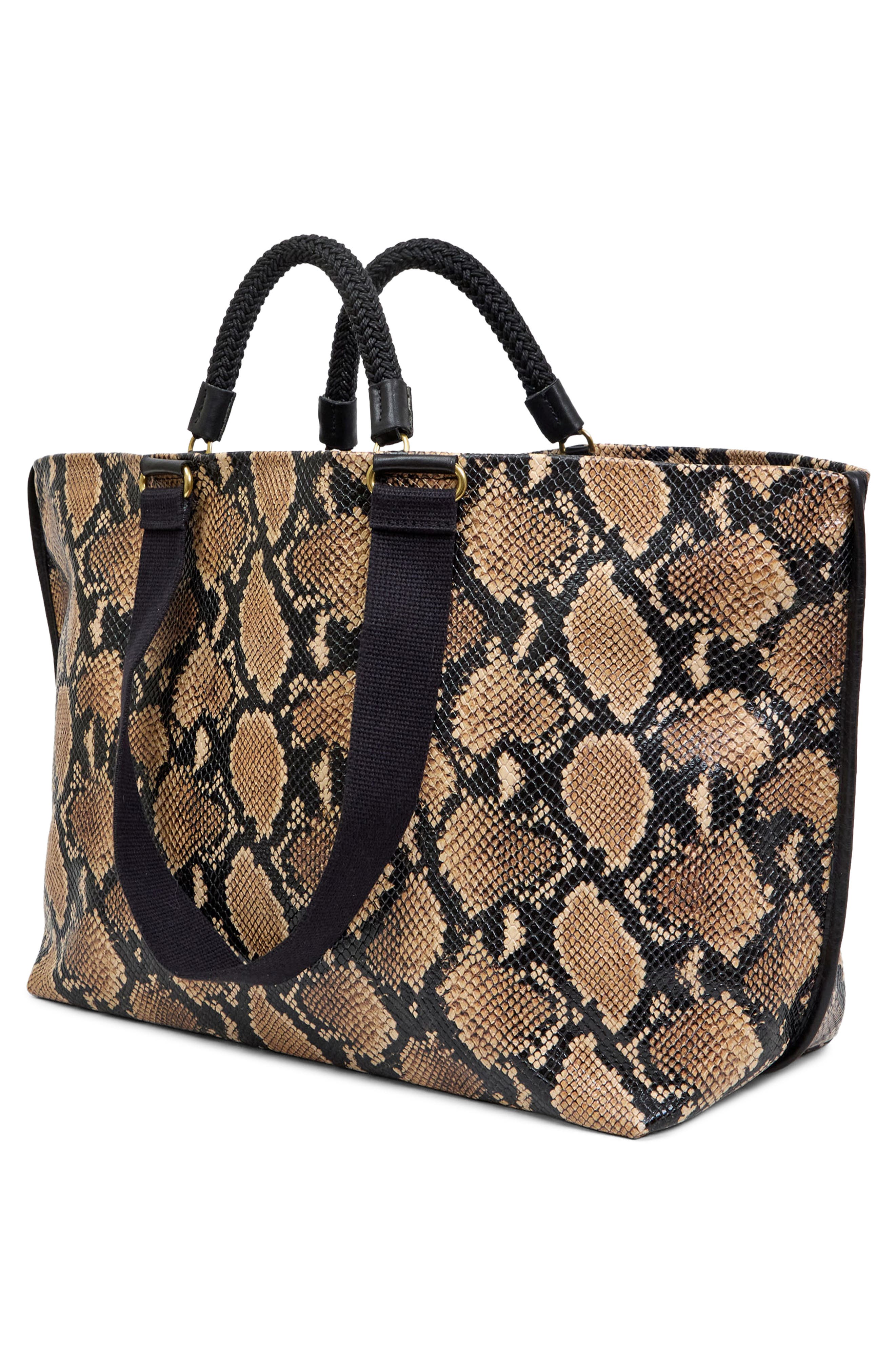 Clare V. Grande Bateau Tote, Alternate, color, Tan