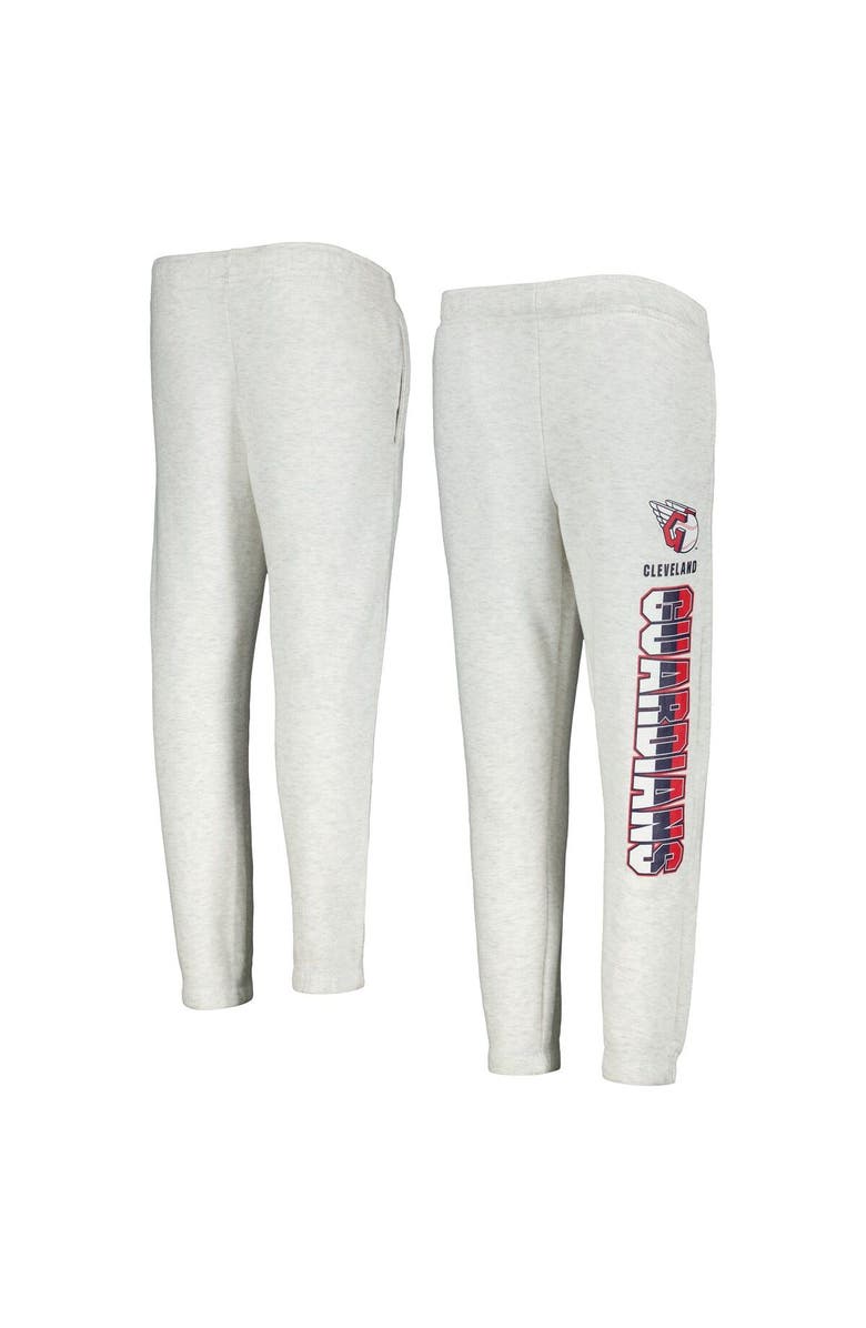 Outerstuff Youth Ash Cleveland Guardians Game Time Fleece Pants, Main, color, Ash