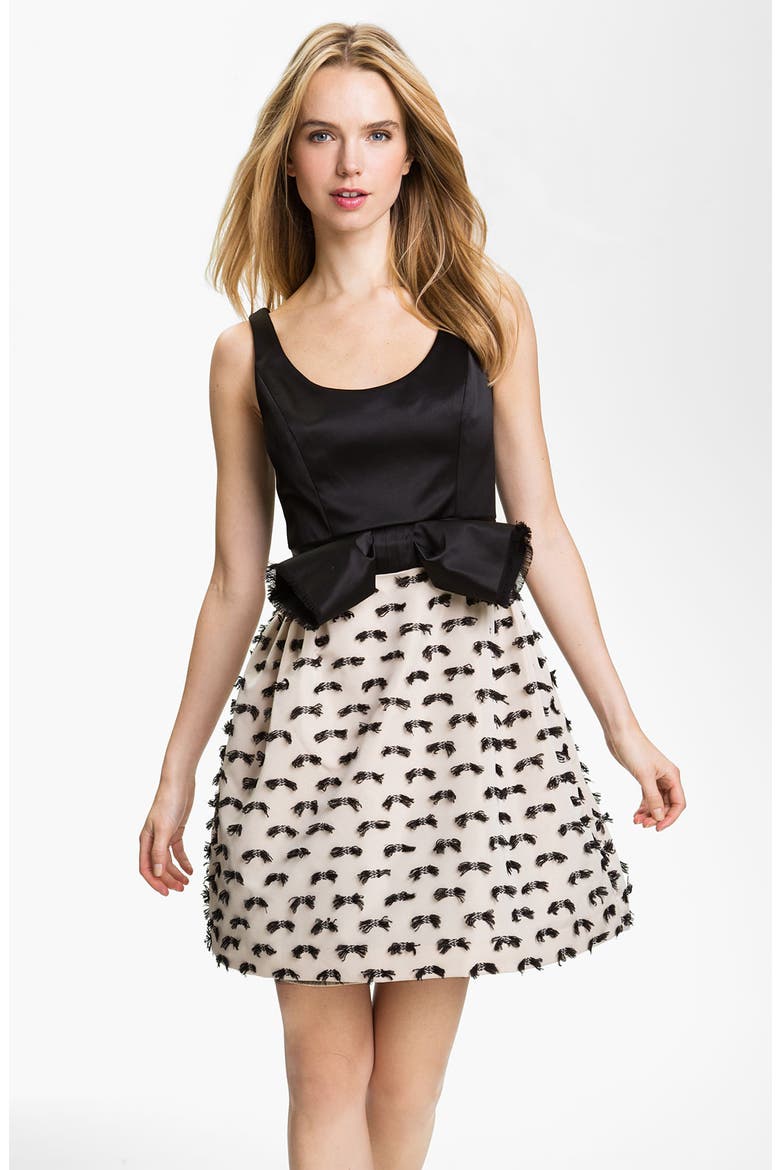 'Dominique' Fit & Flare Dress, Main, color, BALLET PINK