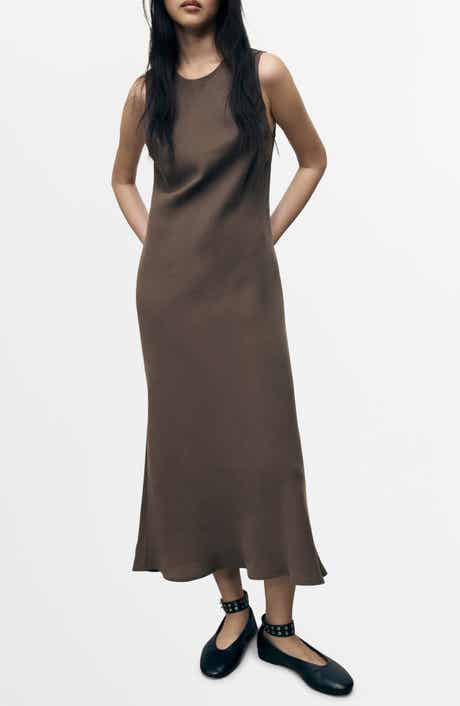 MANGO Sleeveless Midi Dress