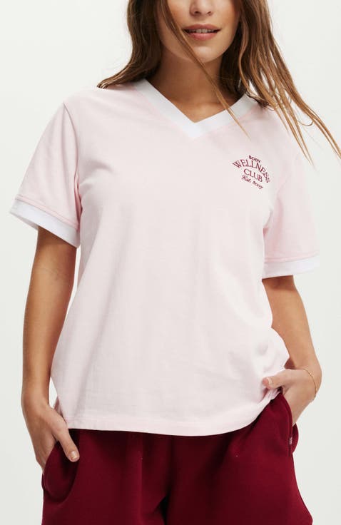 Women's Active V Neck Tshirt