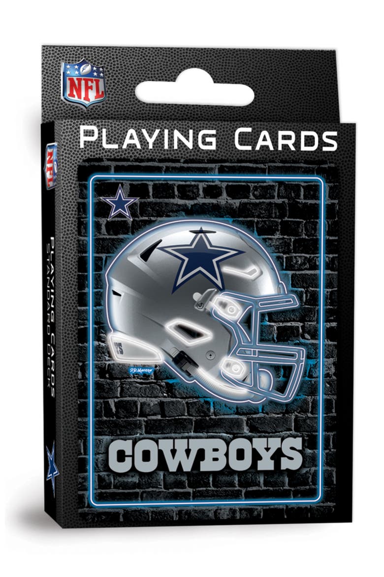 Dallas Cowboys Neon Playing Cards, Main, color, Multicolor