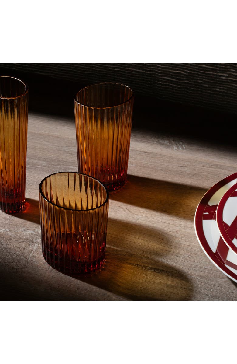 Missoni Water Glass Nastri Ambra, Alternate, color, Amber