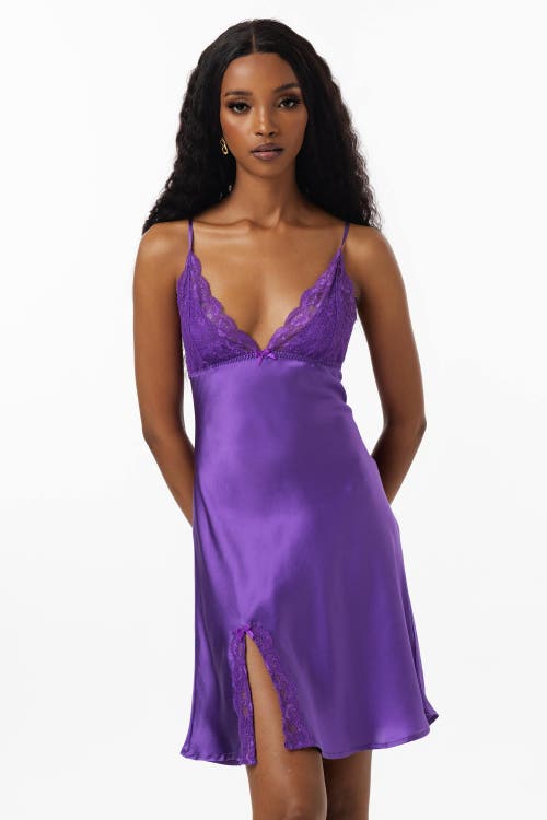 Shop Silksilky Lace Back Straps Silk Dress Nightgown
