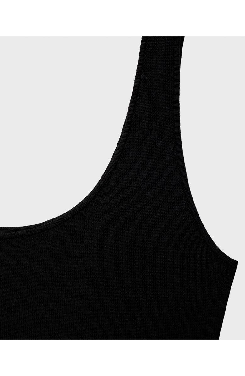 MANGO Pleated Tank Maxi Dress, Alternate, color, Chocolate