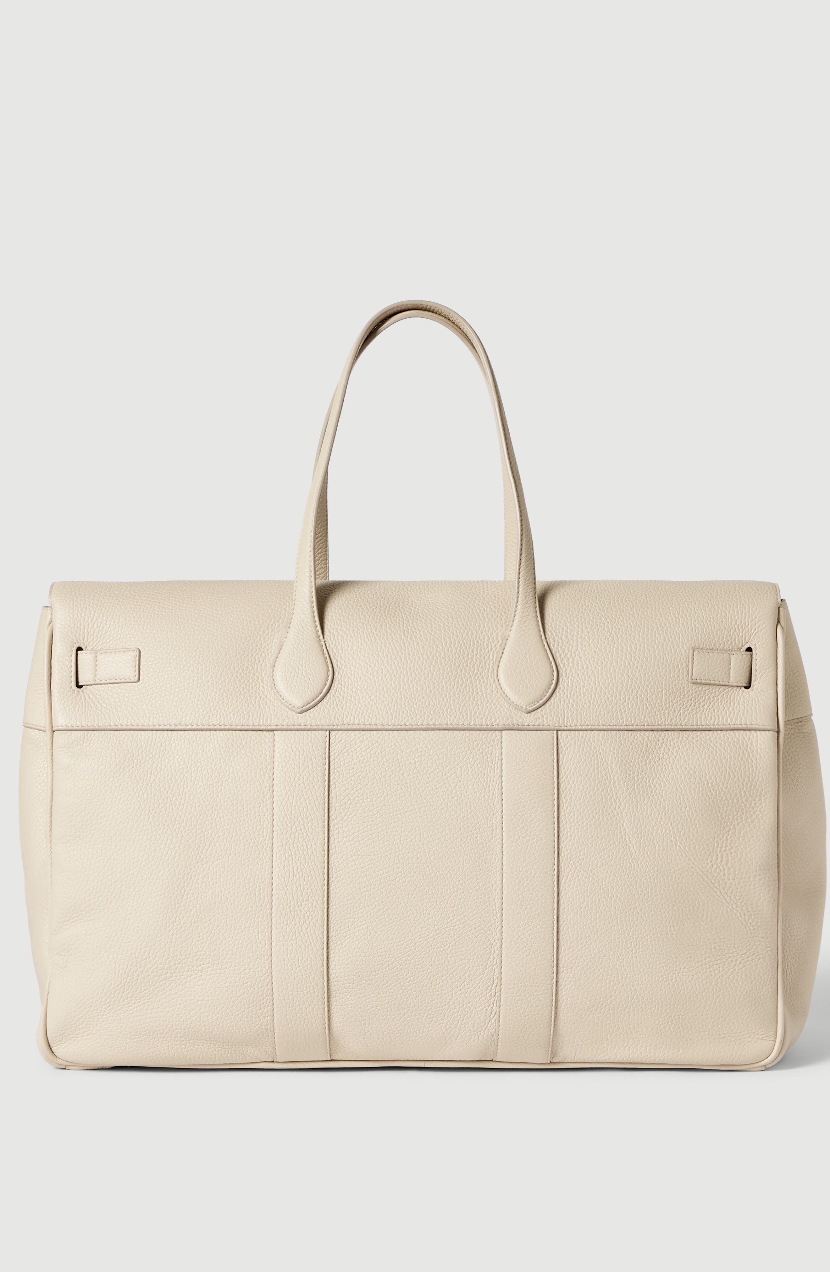 Explorer travel bag in deerskin, Alternate, color, Ivory