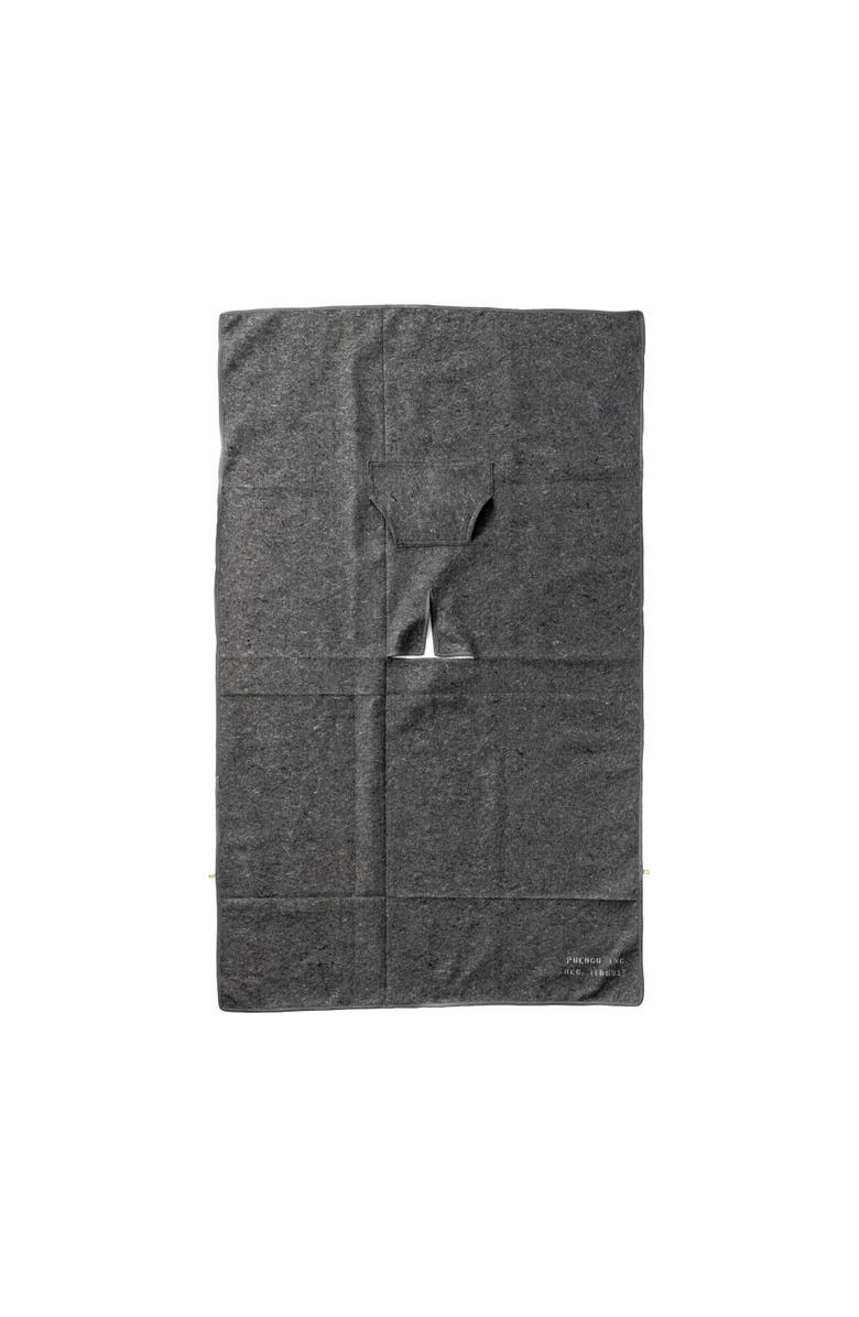 PUEBCO Felted Blanket Poncho, Alternate, color, Grey