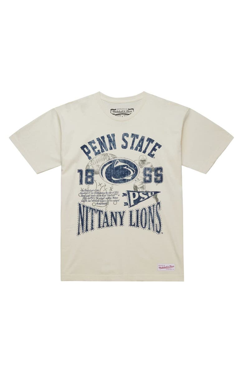 Mitchell & Ness Men's Mitchell & Ness Cream Penn State Nittany Lions Heritage Scholar T-Shirt, Alternate, color, Cream