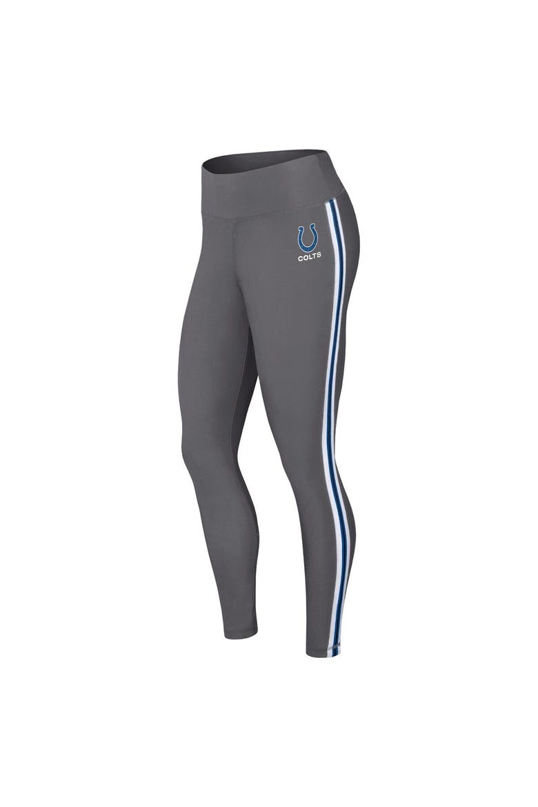 Women's WEAR by Erin Andrews Charcoal Indianapolis Colts Color Block Leggings, Alternate, color, Charcoal