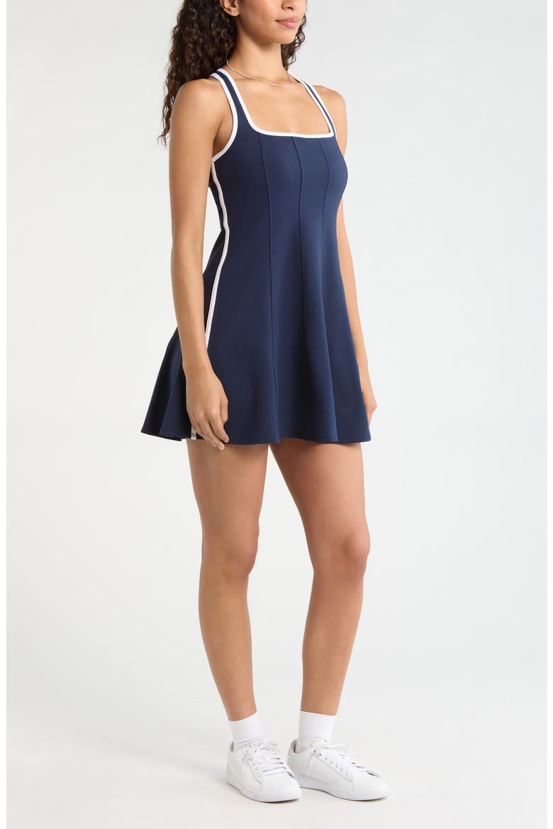 Serene Contrast Sport Dress, Alternate, color, NAVY SAPPHIRE