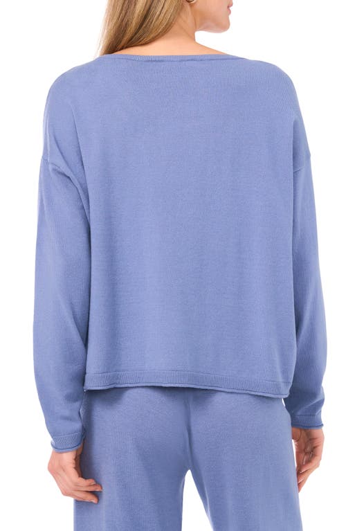 Vince Camuto Boatneck Sweater In Blue