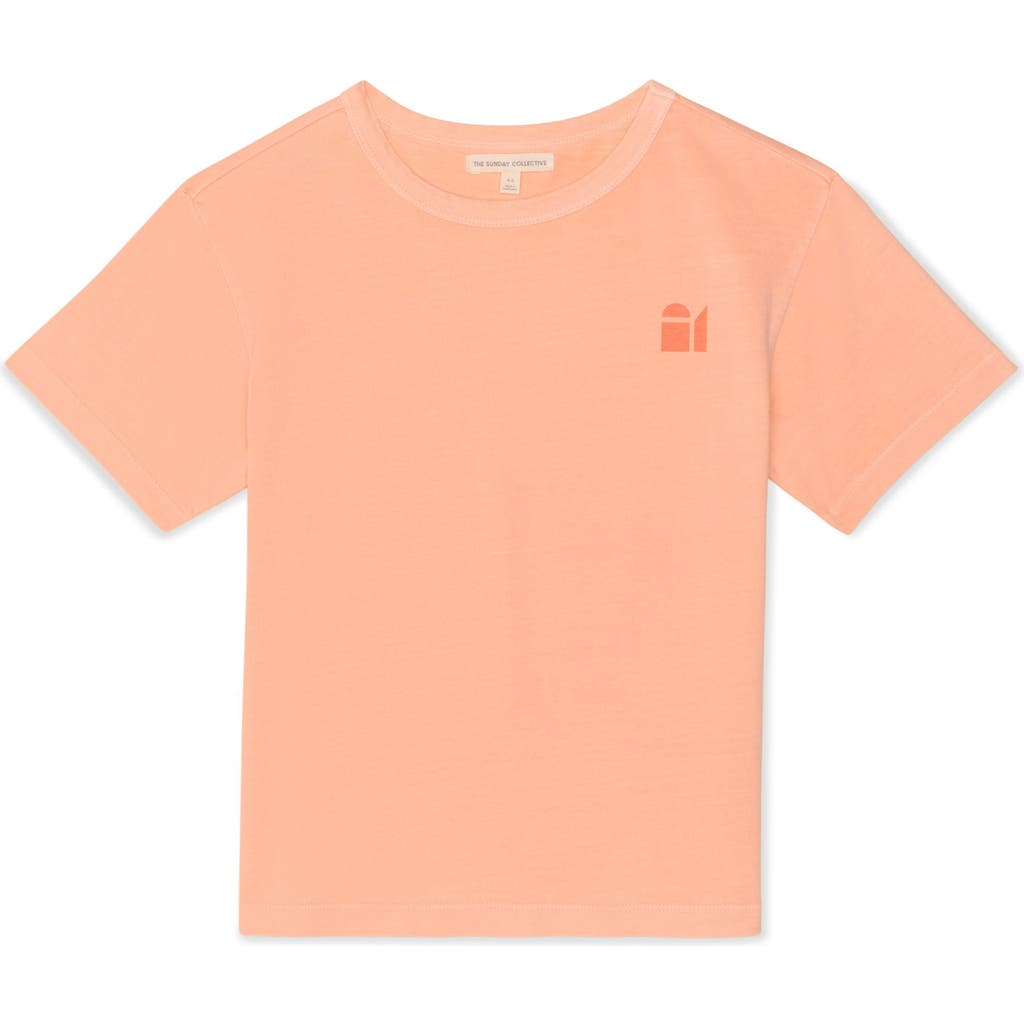 The Sunday Collective Kids' Natural Dye Everyday T-Shirt in Peach  product