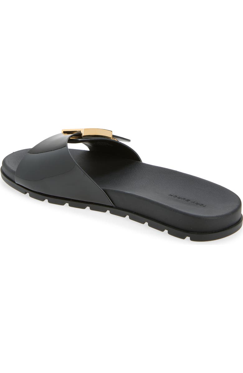 Tory Burch Buckle Slide Sandal, Alternate, color, Perfect Black / Gold