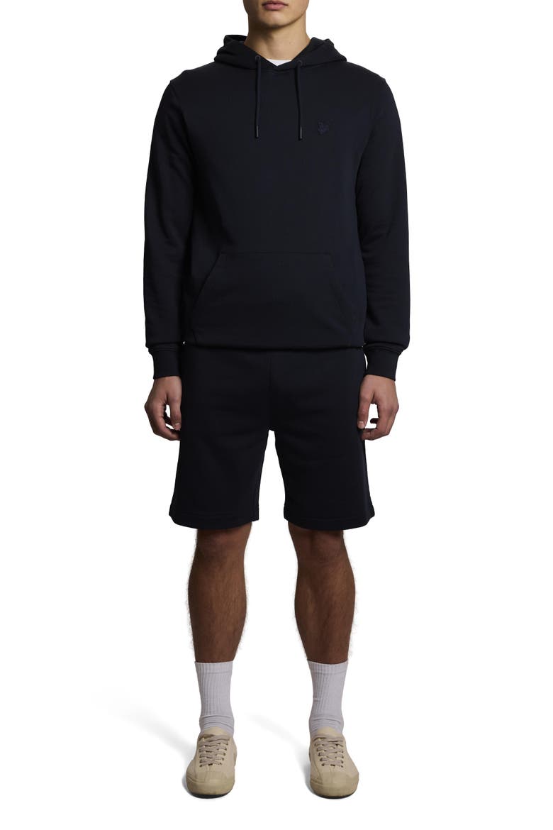 Superfine Cotton Loopback Hoodie, Alternate, color, Dark Navy
