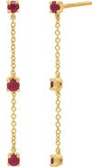 Bony Levy El Mar Ruby Linear Earrings