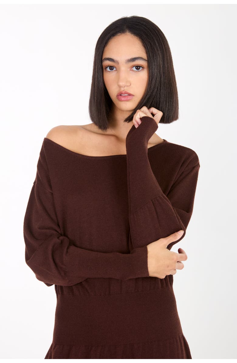Super Natural by Secret Mission Morgan Dress, Alternate, color, Chocolate