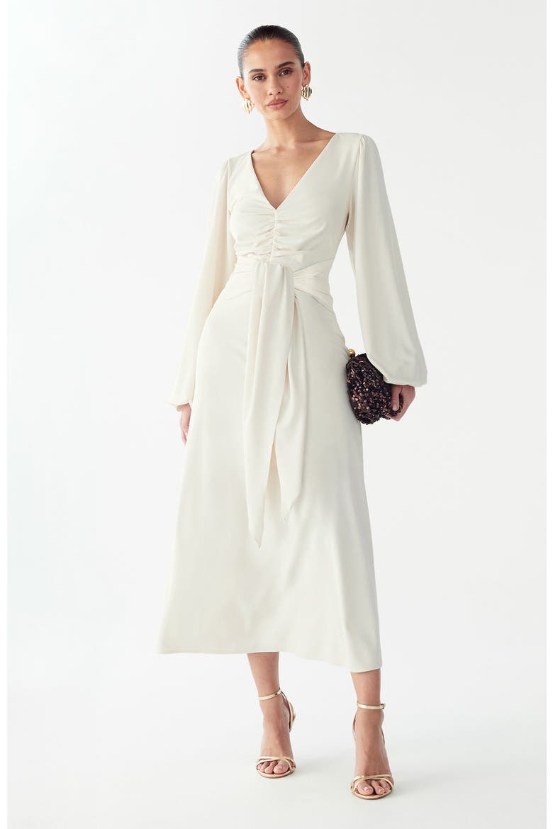 Gwen Midi Dress, Alternate, color, Cream