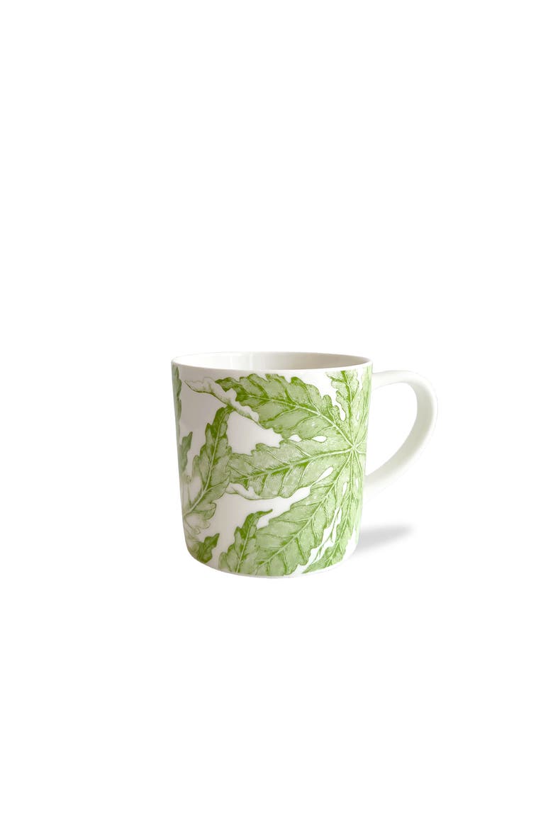 Freya Mug - Porcelain - Set 4, Main, color, GREEN