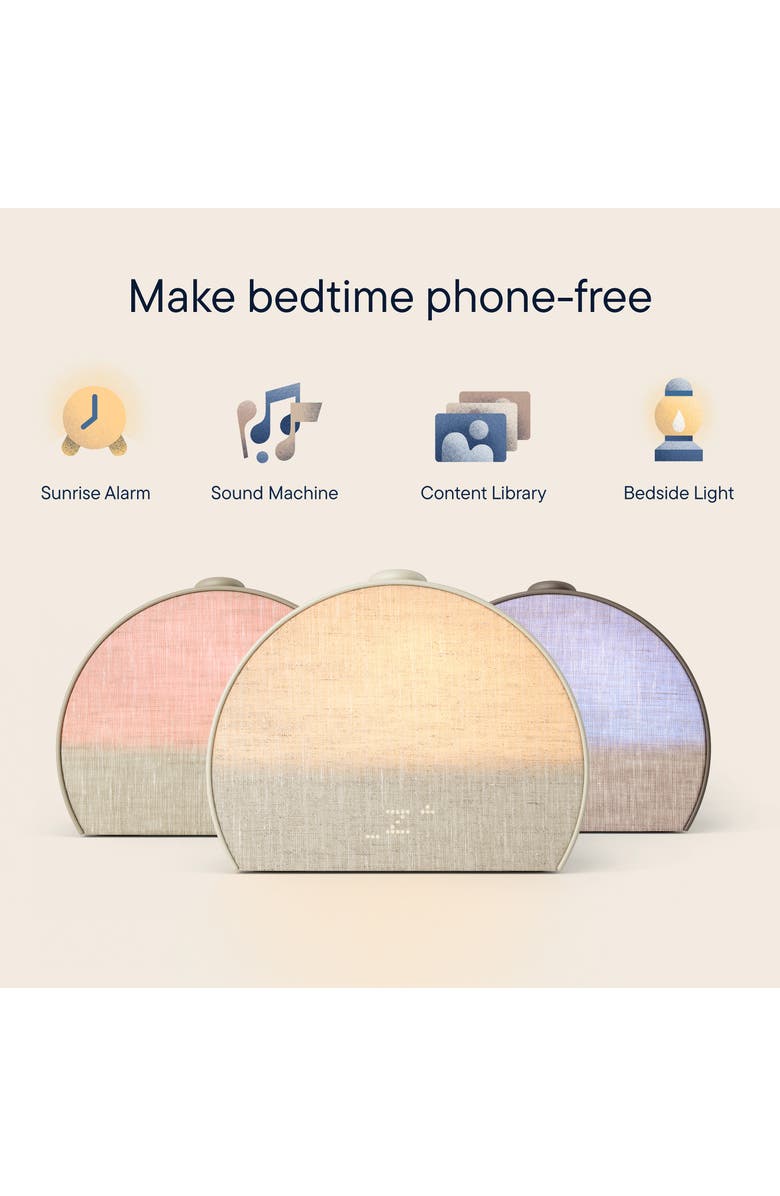 Hatch Inc Restore 3 Smart Light, Sound Machine & Sunrise Alarm Clock, Alternate, color, Greige