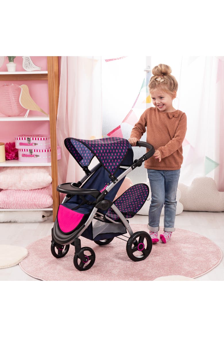 Twin Star Stroller, Unicorn, Seats 2 Dolls Up to 18 Inches, Alternate, color, Multicolored
