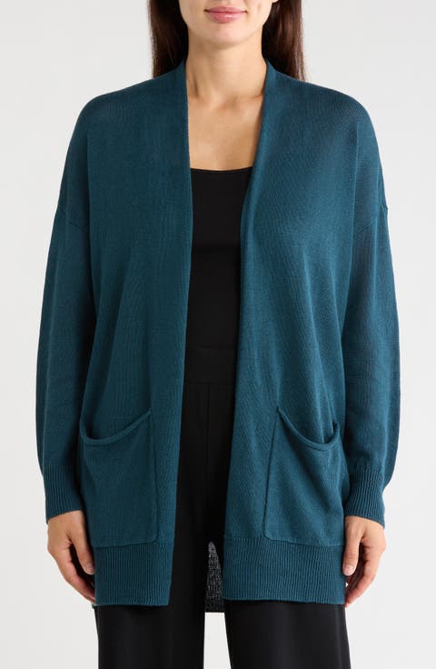 Patch Pocket Organic Linen & Organic Cotton Cardigan