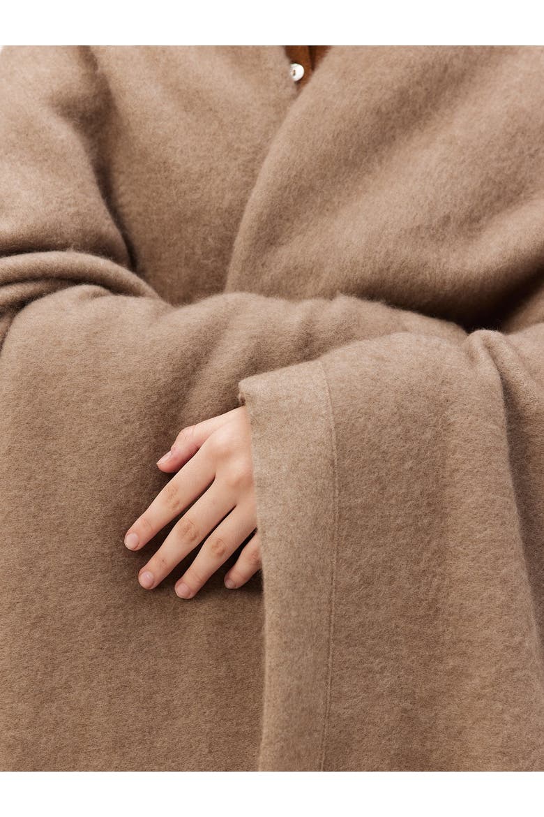 Cashmere Throw, Alternate, color, taupe