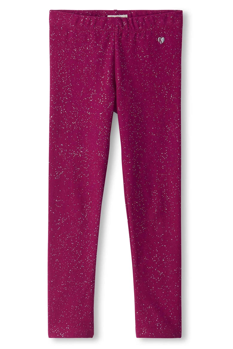 Kids' Radiance Glitter Leggings, Main, color, RASPBERRY RADIANCE