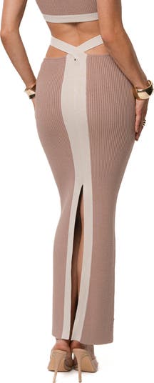 Coastal Drift Crop Top & Skirt Set