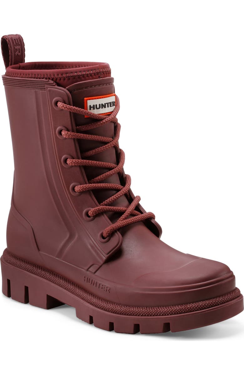 Hunter Diana Waterproof Rainboot, Main, color, Burgundy