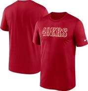 Nike Men's Nike Scarlet San Francisco 49ers Primetime Legend Wordmark Dri-FIT T-Shirt