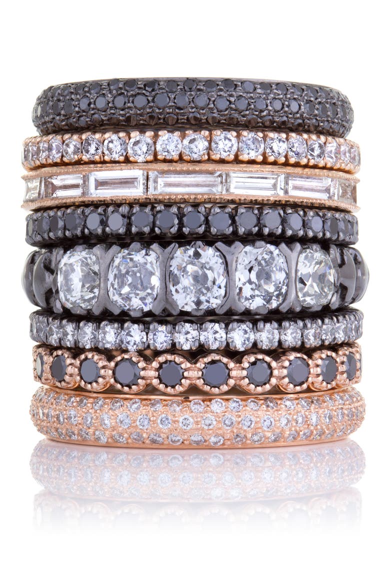 Prong Set Diamond Eternity Band, Alternate, color, BLACK RHODIUM/ DIAMOND