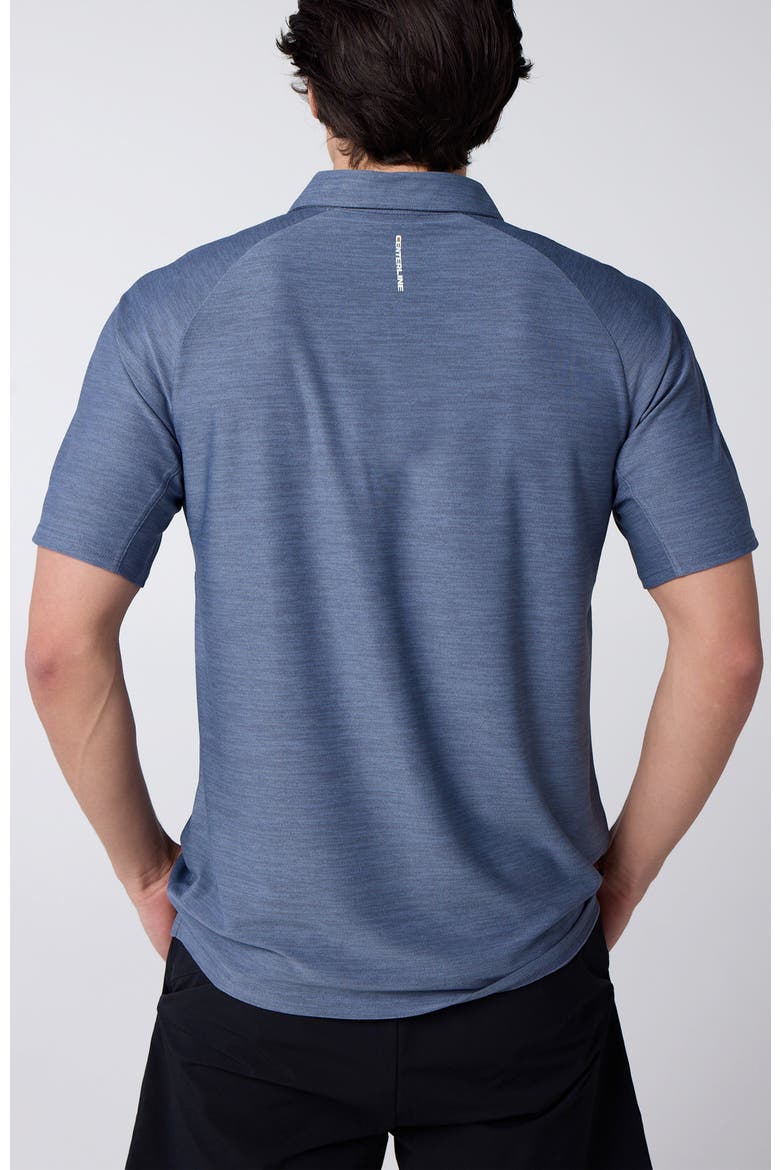 Men's Cross-Sport Tech Pique Polo, Alternate, color, Stone Blue Heather